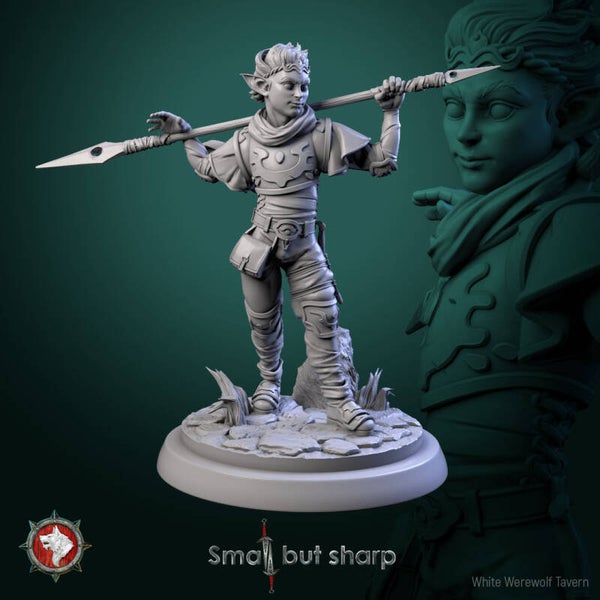 Small but Sharp - Halfling Warrior V6 - 32mm