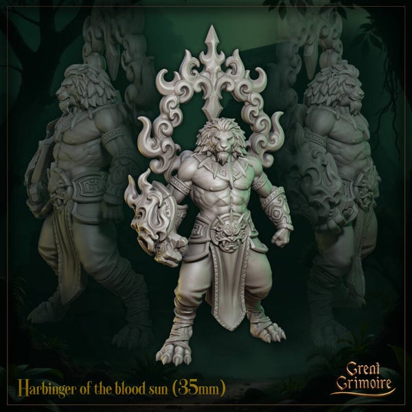 Last Roar of the Beast - Harbinger of the Blood Sun - 32mm - by Great Grimoire