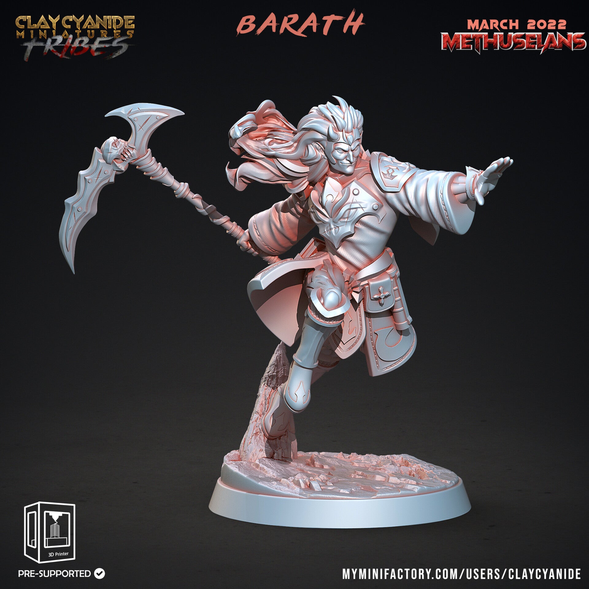 Methuselans - Barath - 32mm model - by Clay Cyanide