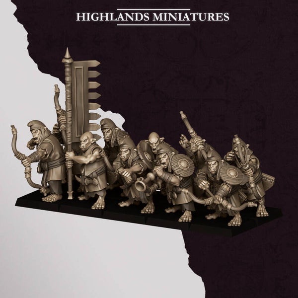 Sons Of Marduk - Hobgoblin Archers 20x (with command) - By Highlands Miniatures