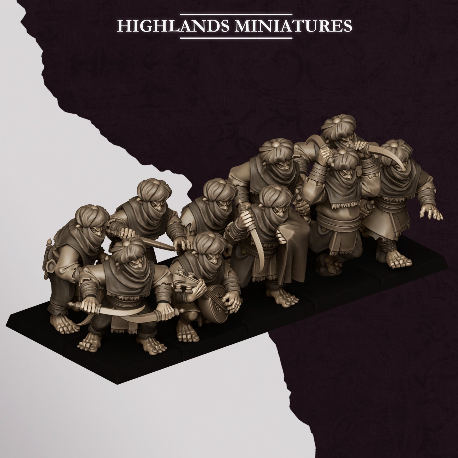 Sons Of Marduk - Hobgoblin Backstabbers 20x (with command) - By Highlands Miniatures