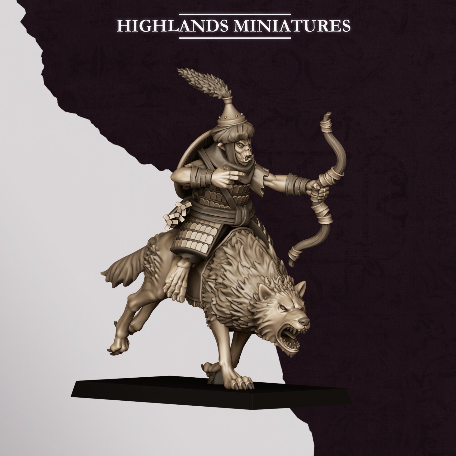 Sons Of Marduk - Hobgoblin Riders with Bows 5x (no command) - By Highlands Miniatures