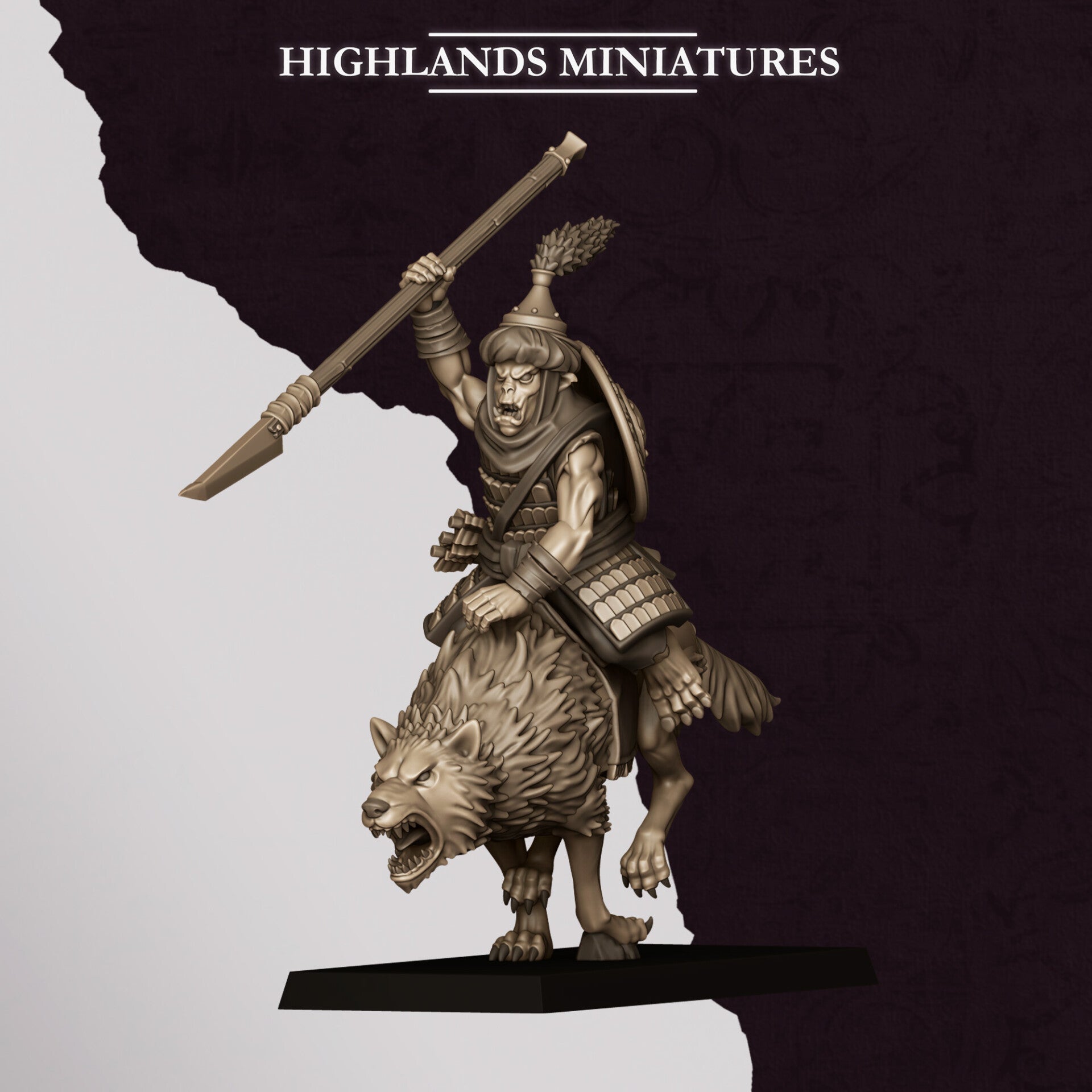 Sons Of Marduk - Hobgoblin Riders with Spears 5x (no command) - By Highlands Miniatures