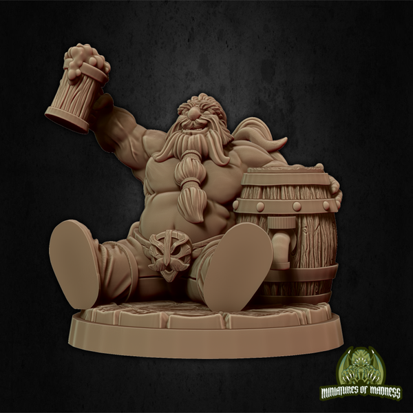 Hold My Dwarf - Hobur the Party-Boy - 32mm - by Miniatures of Madness