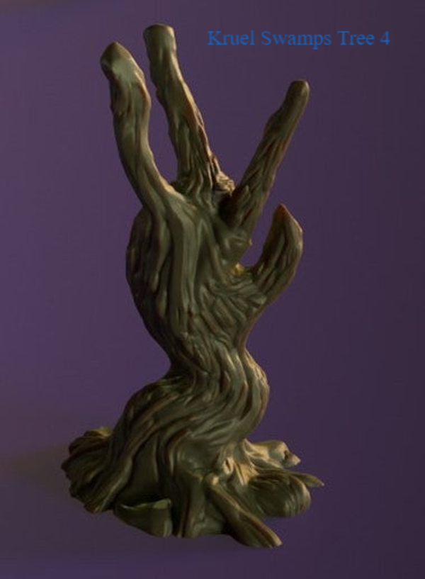 Kruel Swamps - Trees 1-4 - by 3DHexes