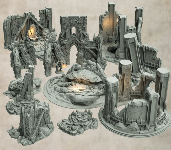 Sunken City - Complete set - by 3DHexes