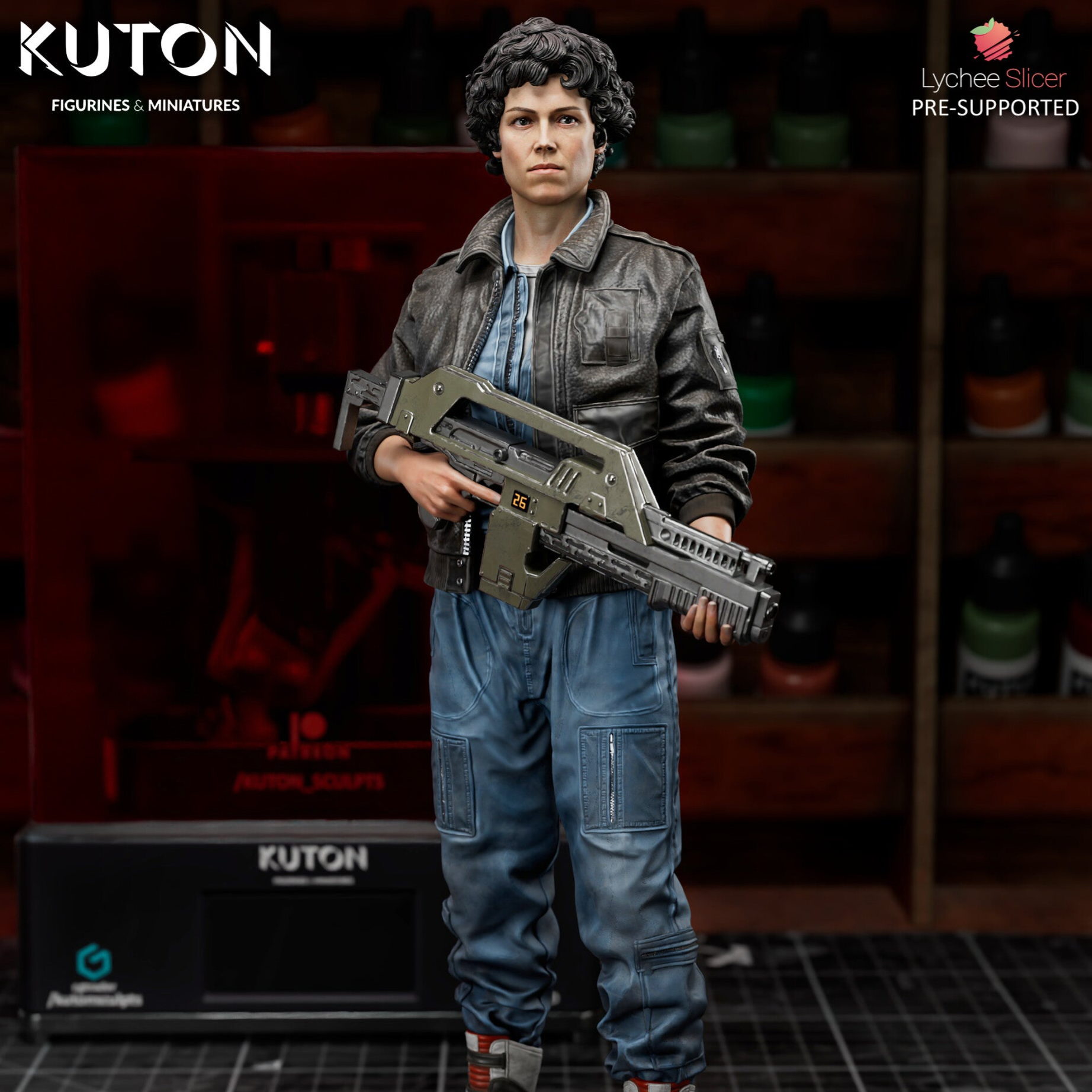 Ellen Ripley (Alien) - Figurine 186mm tall - by Kuton Figurines