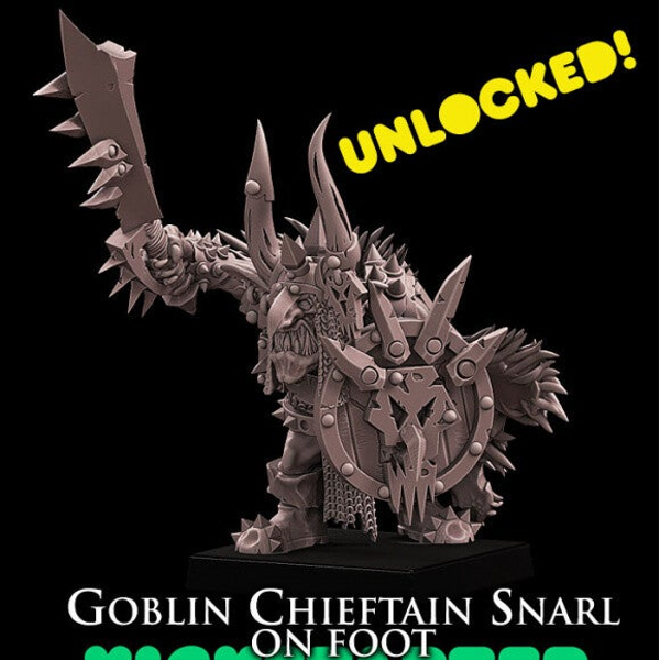 Goblin Warlord "Snarl" on Foot - By Avatars of War