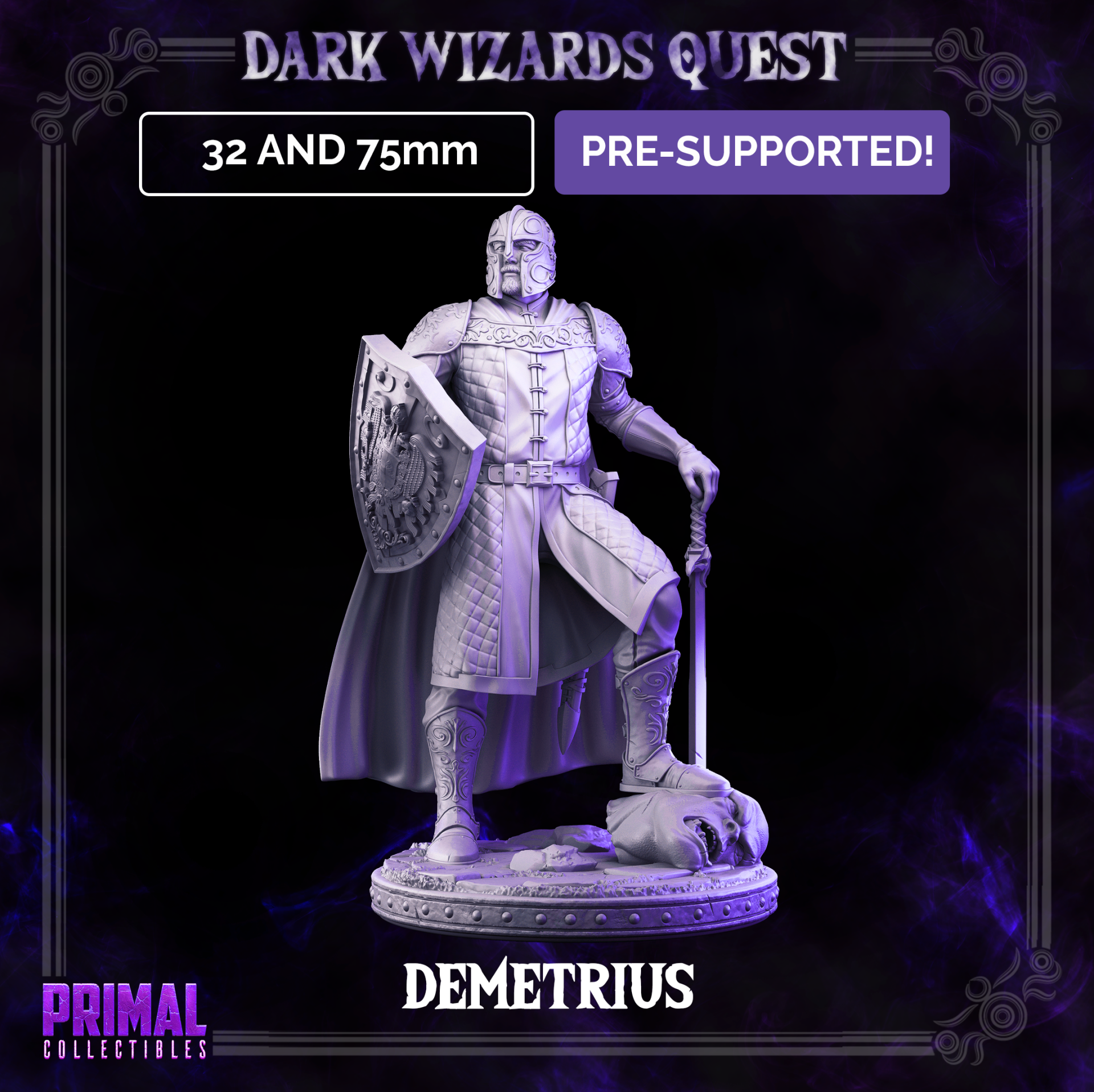 Dragon Blade - Sir Demitrius, Human Knight - by Primal Collectibles