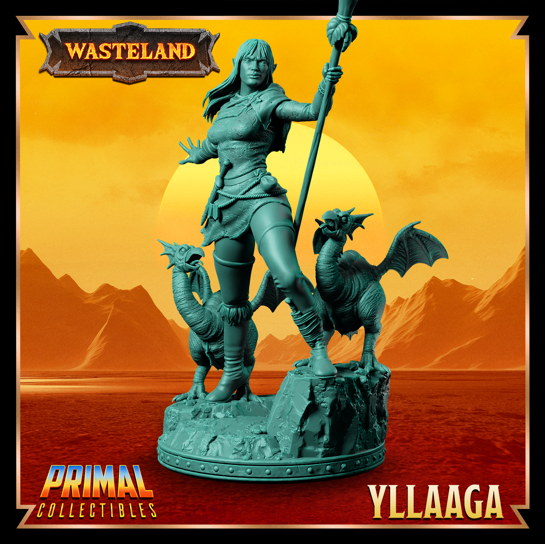 Wasteland - Half Elf Yllaaga - by Primal Collectibles