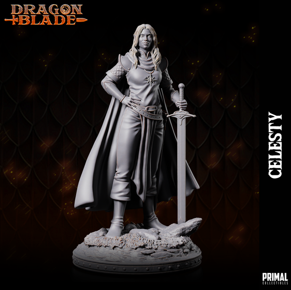 Dragon Blade - Celesty Sunwindy, Female Elf Noble - by Primal Collectibles
