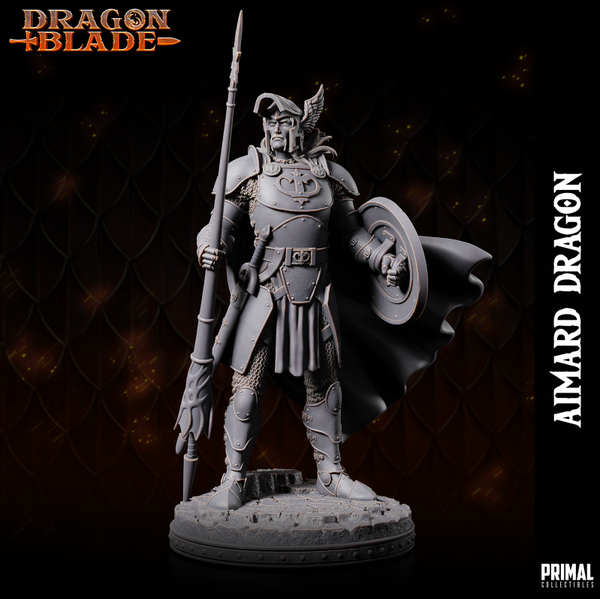 Dragon Blade - Aimard Dragon, Fighter, Visor Open - by Primal Collectibles