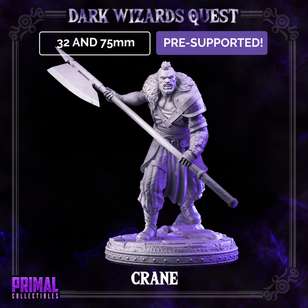 Dark Wizards Quest - Crane Halberdier - 75mm - by Primal Collectibles