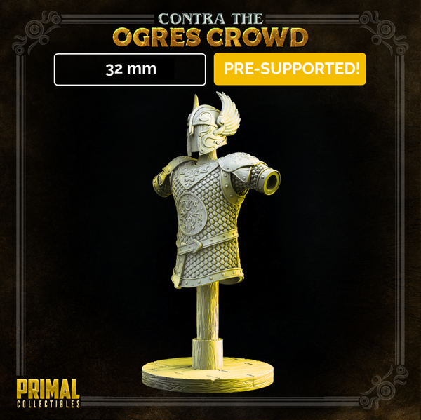 Contra Ogres Crowd - Scenery: Magic Armor - 32mm - by Primal Collectibles