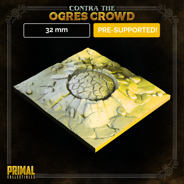 Contra Ogres Crowd - Scenery: Grute Hole - 32mm - by Primal Collectibles