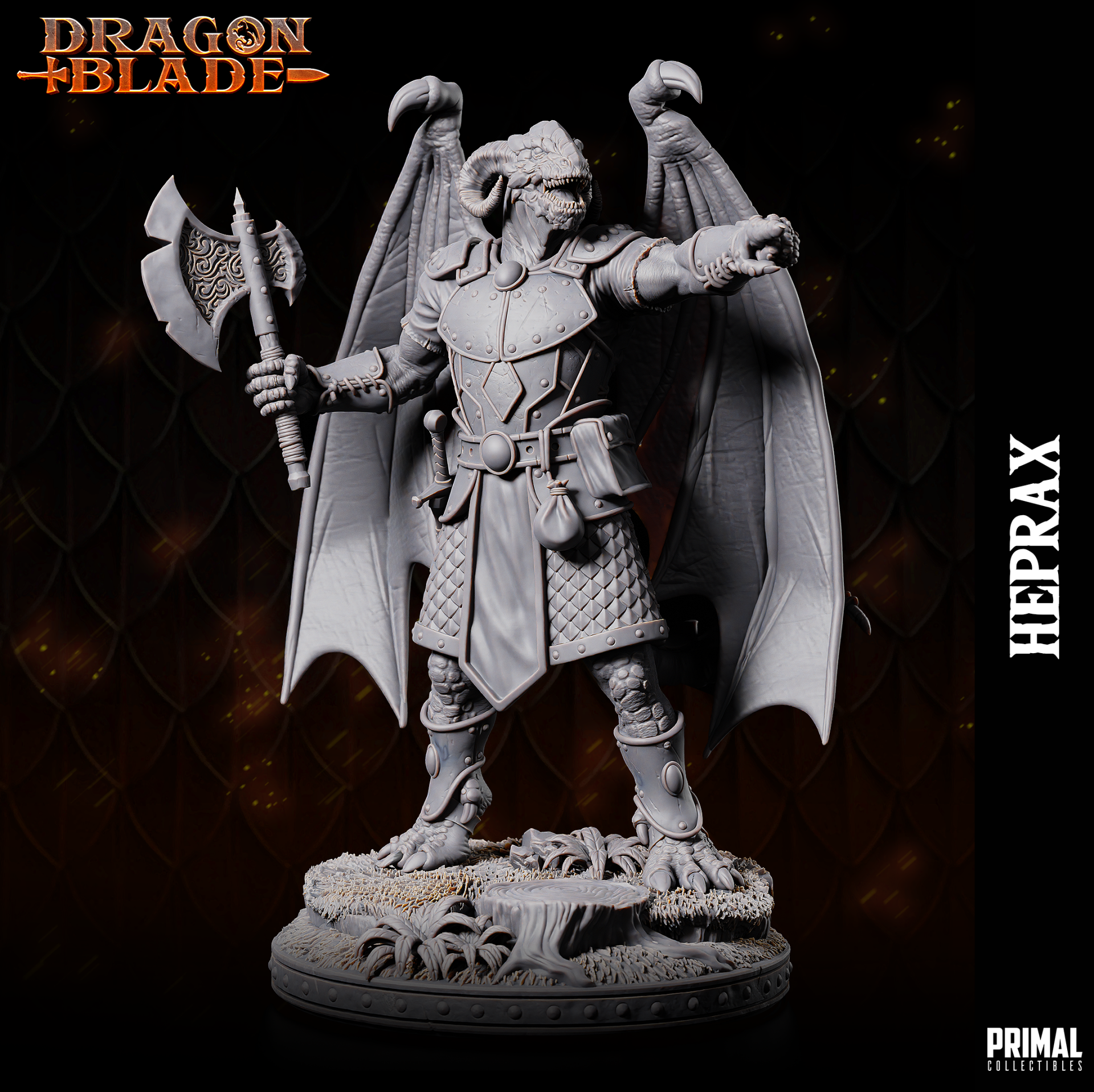 Dragon Blade - Heprax, Draconian Warrior - by Primal Collectibles