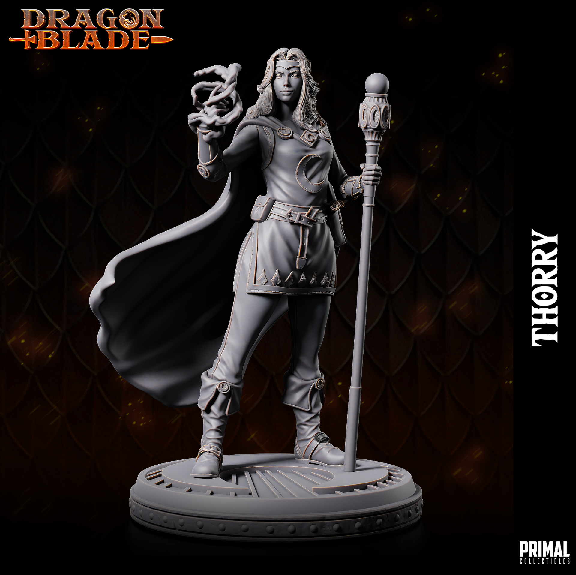Dragon Blade - Thorry, Female Wizard - by Primal Collectibles