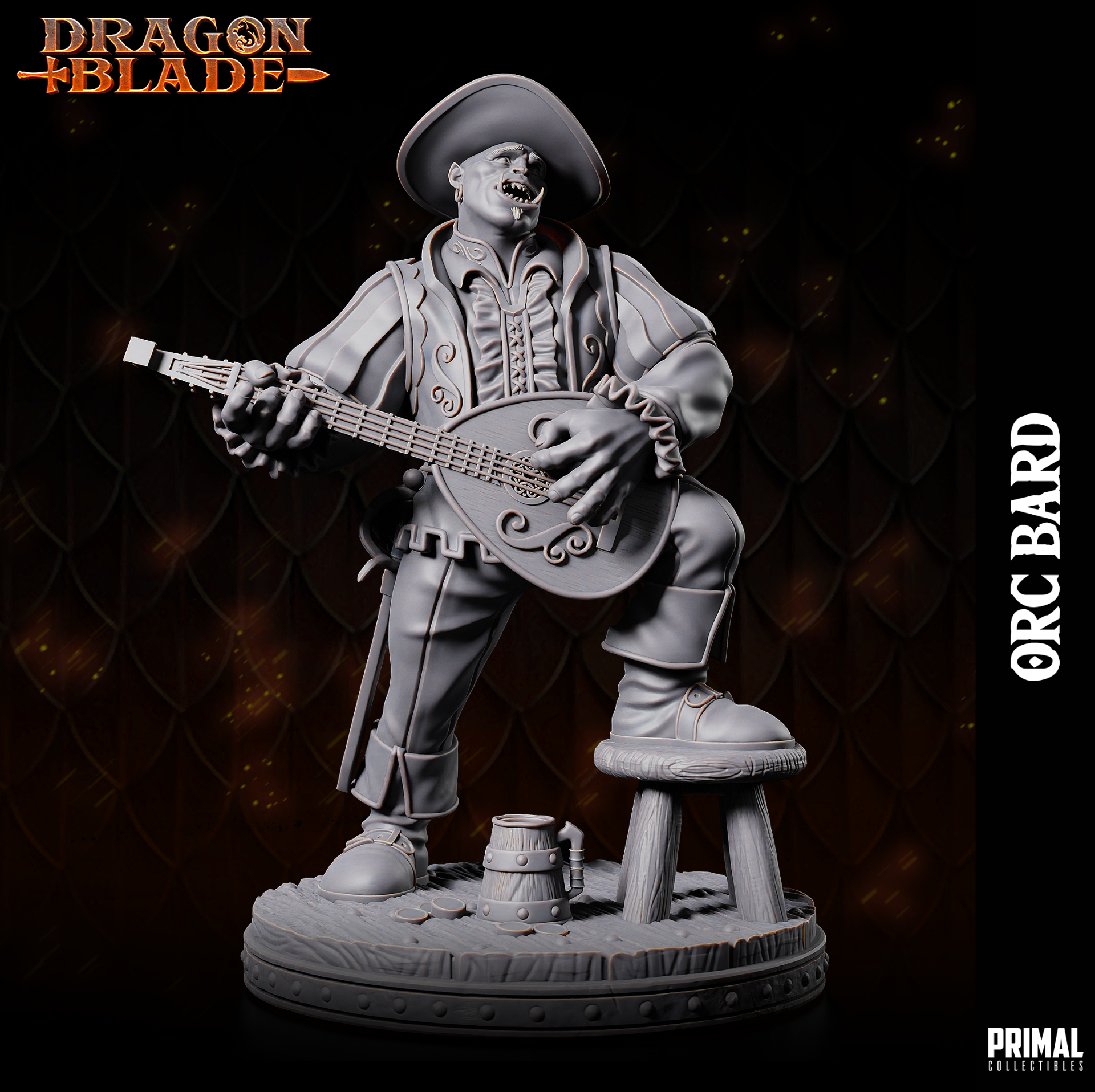 Dragon Blade - Orc Bard - by Primal Collectibles