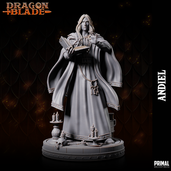 Dragon Blade - Andiel, Dark Elf Wizard - by Primal Collectibles