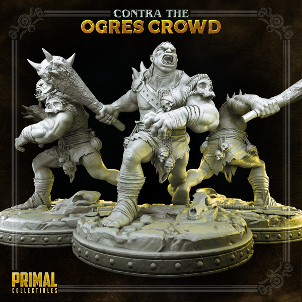 Contra Ogres Crowd - Grozrog Ogre Warrior - 32mm - by Primal Collectibles