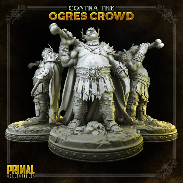 Contra Ogres Crowd - Gundahar Ogre Lord - 32mm - by Primal Collectibles