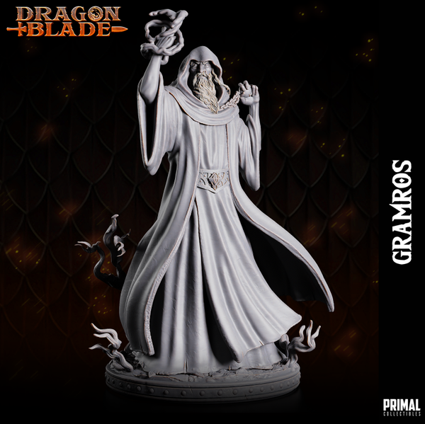 Dragon Blade - Dark Wizard Gramros (with magic) - by Primal Collectibles