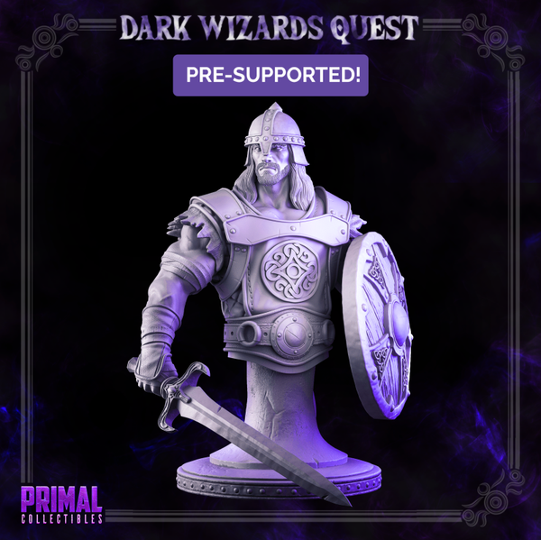 Dark Wizards Quest - Caleb Mercenary Scout - Bust - by Primal Collectibles