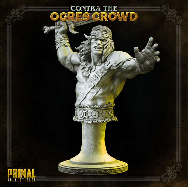 Contra Ogres Crowd - Boris Barbarian - Bust - by Primal Collectibles
