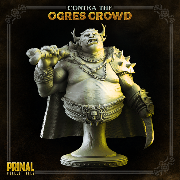 Contra Ogres Crowd - Gundahar Ogre Lord - Bust - by Primal Collectibles