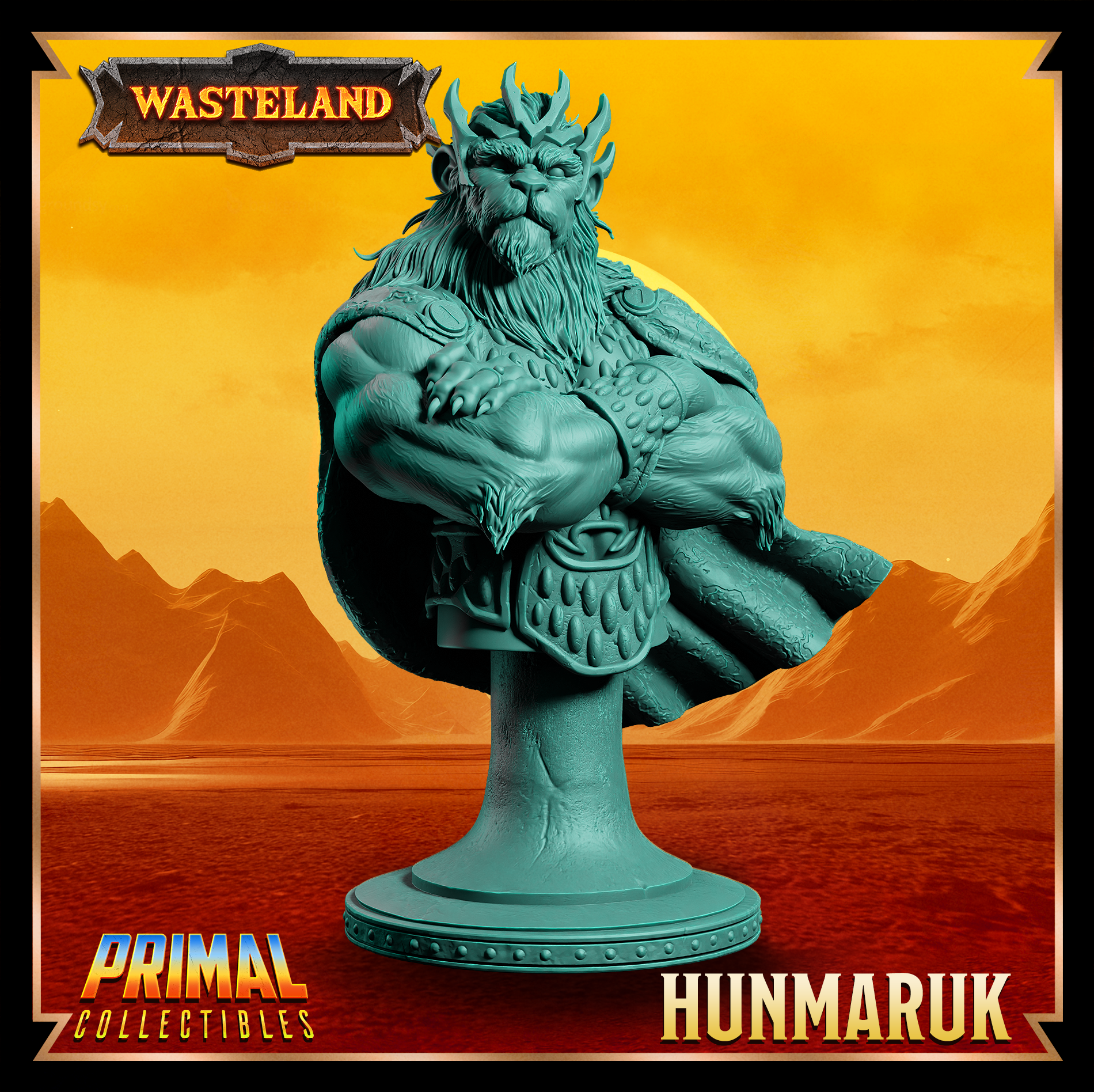 Wasteland - Hunmaruk Lion Bust- by Primal Collectibles