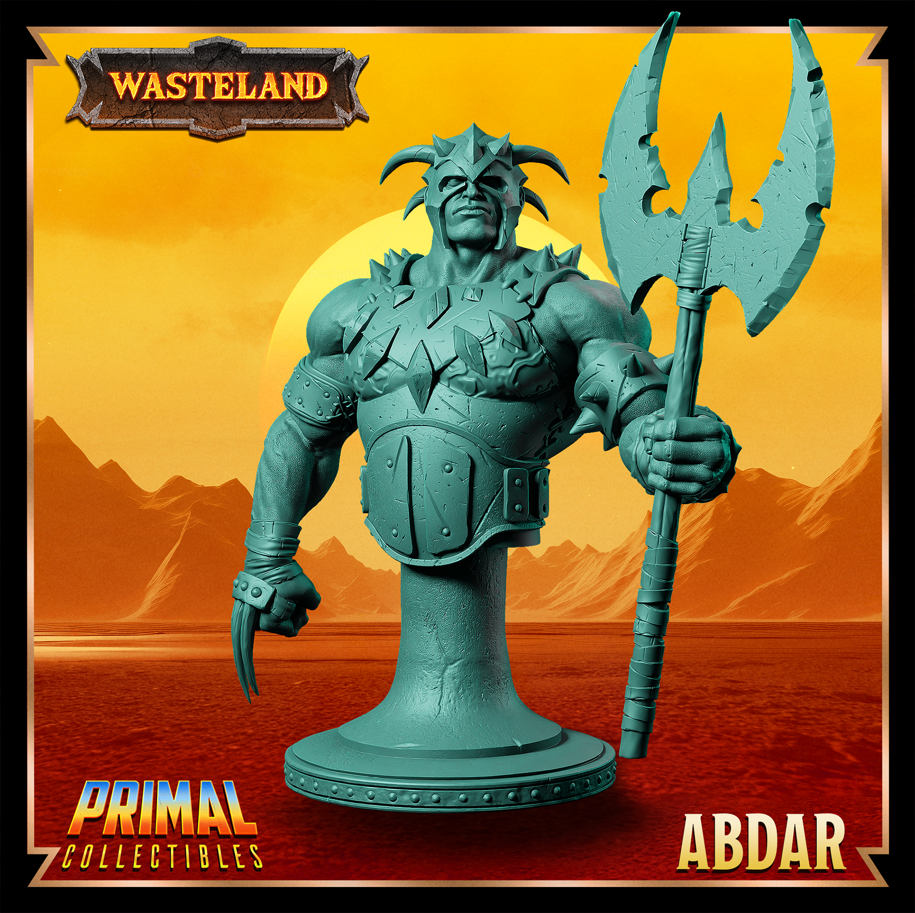 Wasteland - Warrior Abdar Bust - by Primal Collectibles