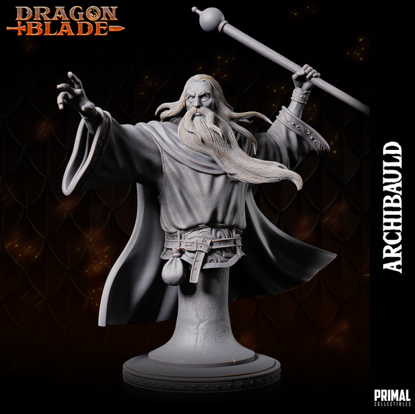 Dragon Blade - Archbauld, Wizard Bust- by Primal Collectibles
