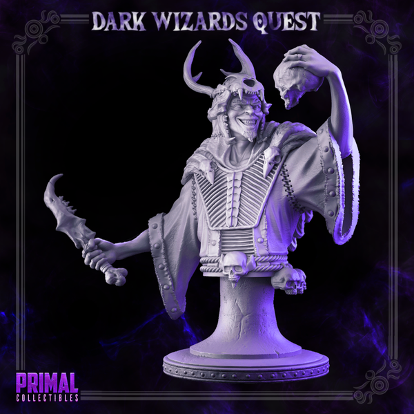 Dark Wizards Quest - Abaddon Necromancer - Bust - by Primal Collectibles