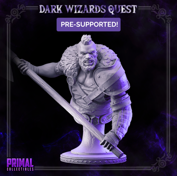 Dark Wizards Quest - Crane Halberdier - Bust - by Primal Collectibles