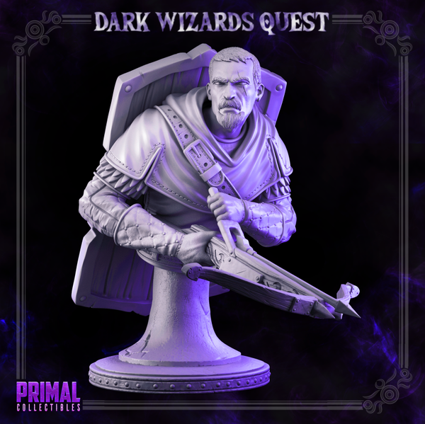 Dark Wizards Quest - Russel Crossbowman - Bust - by Primal Collectibles