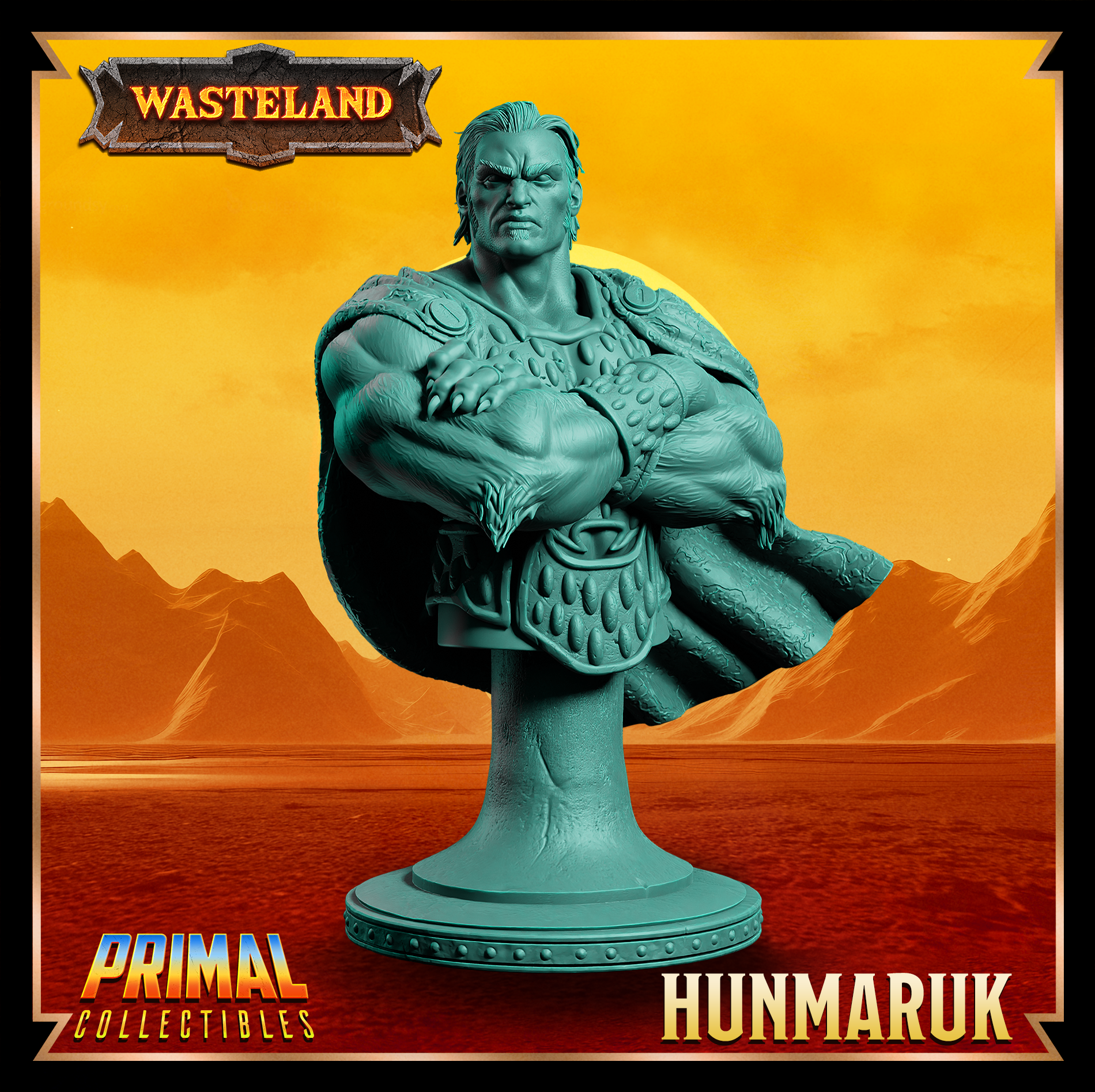 Wasteland - Hunmaruk Human Bust- by Primal Collectibles