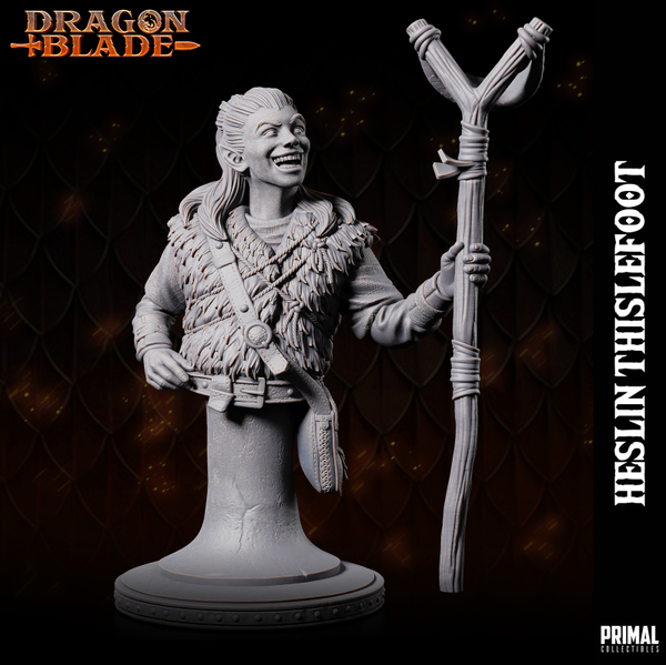 Dragon Blade - Heslin Thistlefoot, Kender Bust- by Primal Collectibles
