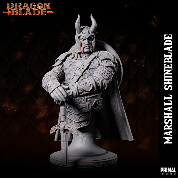Dragon Blade - Marshall Shineblade Bust - by Primal Collectibles