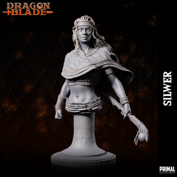 Dragon Blade - Silwer, Elf Female Bust - by Primal Collectibles
