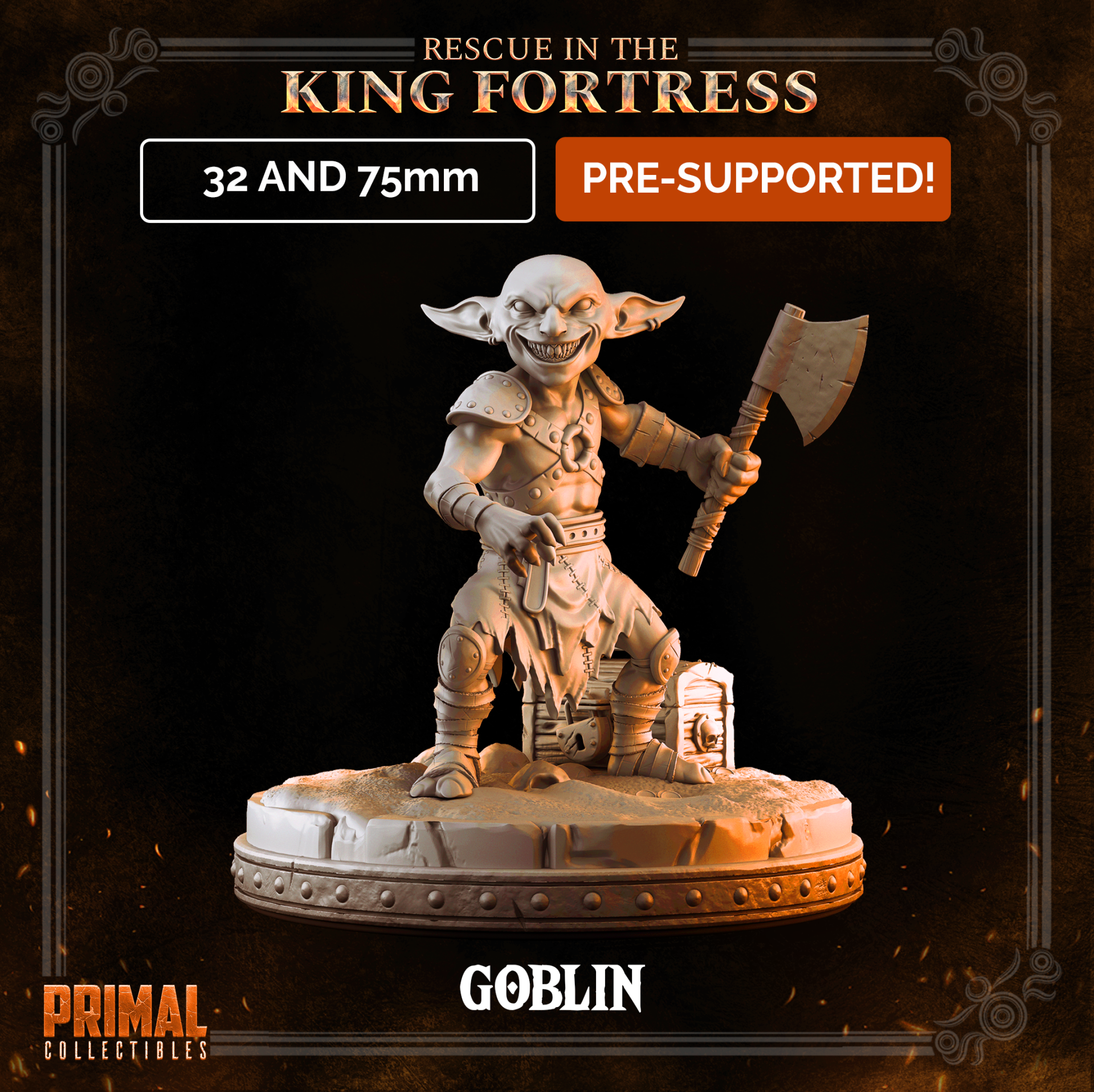 Rescue in the King Fortress - 6x Goblin 2 32mm - by Primal Collectibles