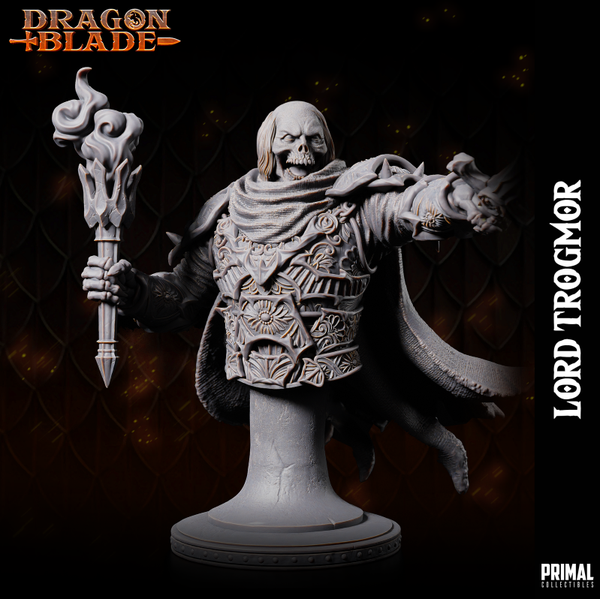 Dragon Blade - Death Knight Boss Lord Trogmor Bust (no helmet) - by Primal Collectibles