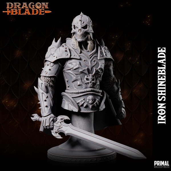 Dragon Blade - Iron Shineblade Bust (with helmet) - by Primal Collectibles