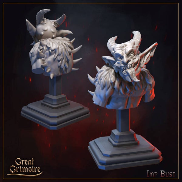 Burning Chaos - Imp - Bust - by Great Grimoire