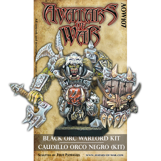 Iron Black Orc Warlord --> Out of Print - Plastic - By Avatars of War