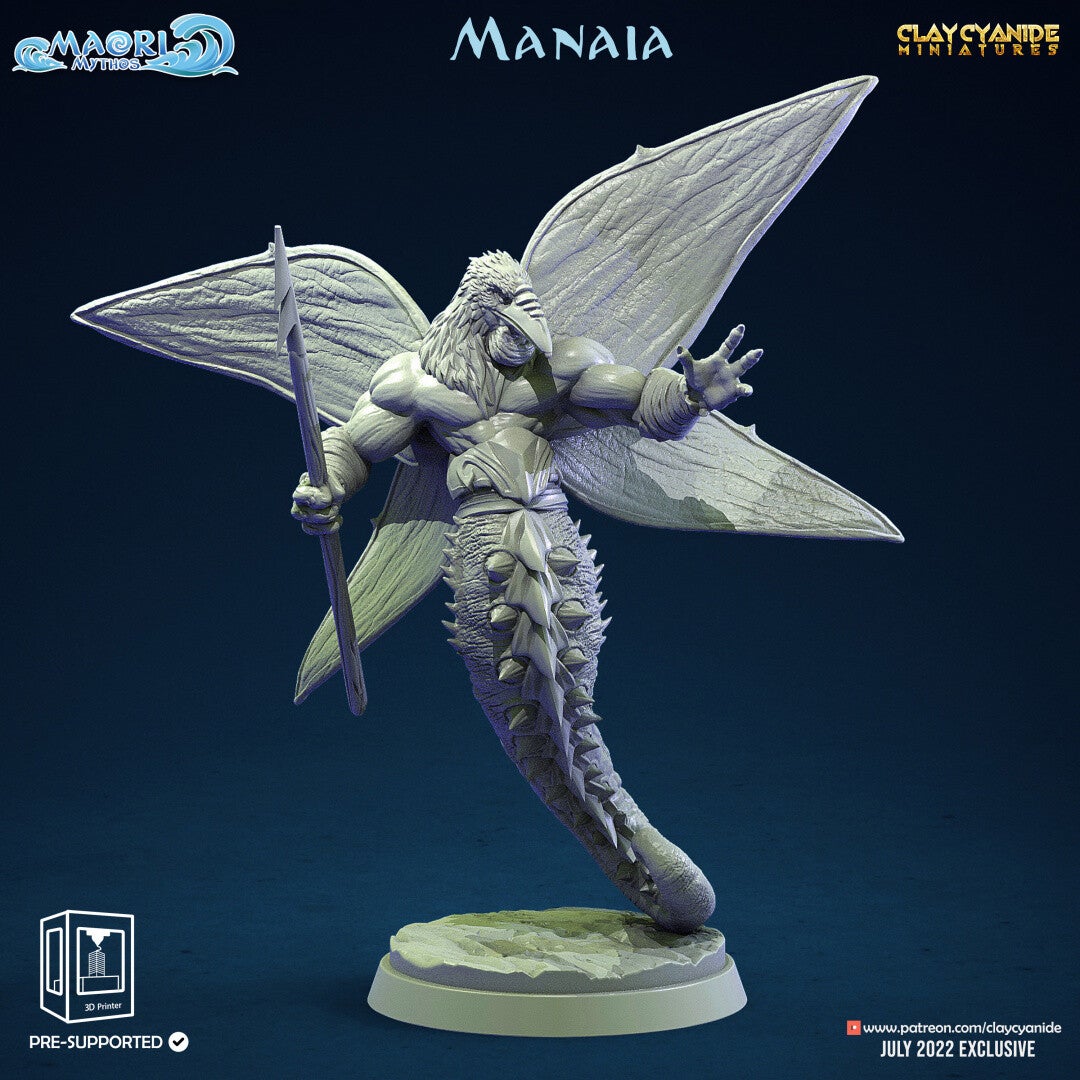 Maori Mythos "Manaia 1" - Scale 32mm Large - by Clay Cyanide