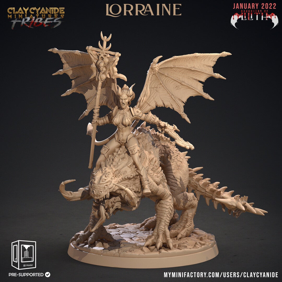 Daughters of Lilith - Lorraine - 32mm Large model - by Clay Cyanide