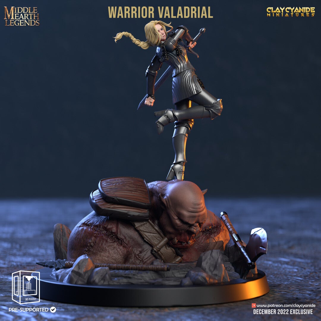 Middle Earth Legends - Valadrial - 32mm - by Clay Cyanide