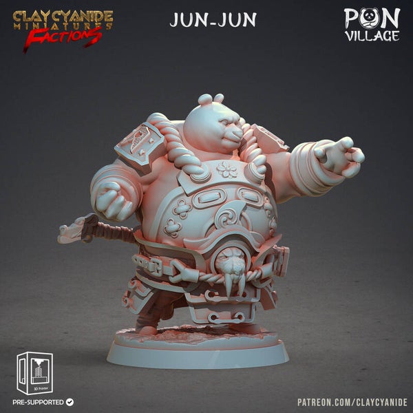 PON Village - Jun-Jun - 32mm Large model - by Clay Cyanide