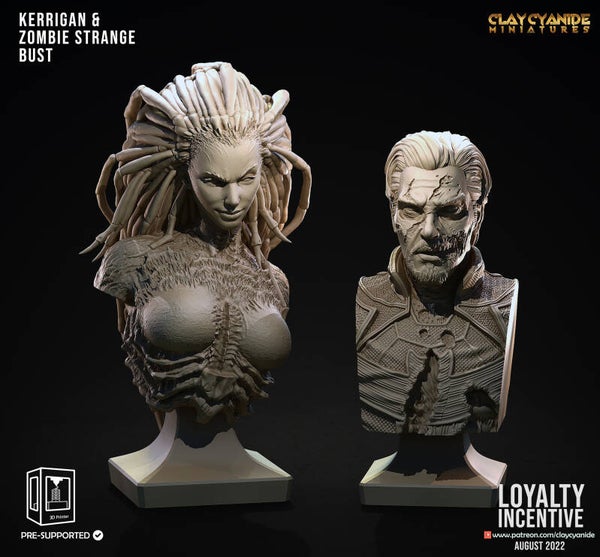 Big Models - Kerrigan the Queen of Blades - Bust - by Clay Cyanide