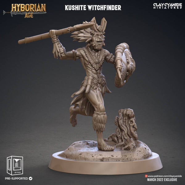 Hyborean Age - Kushite Witchfinder 3 +110% - by Clay Cyanide